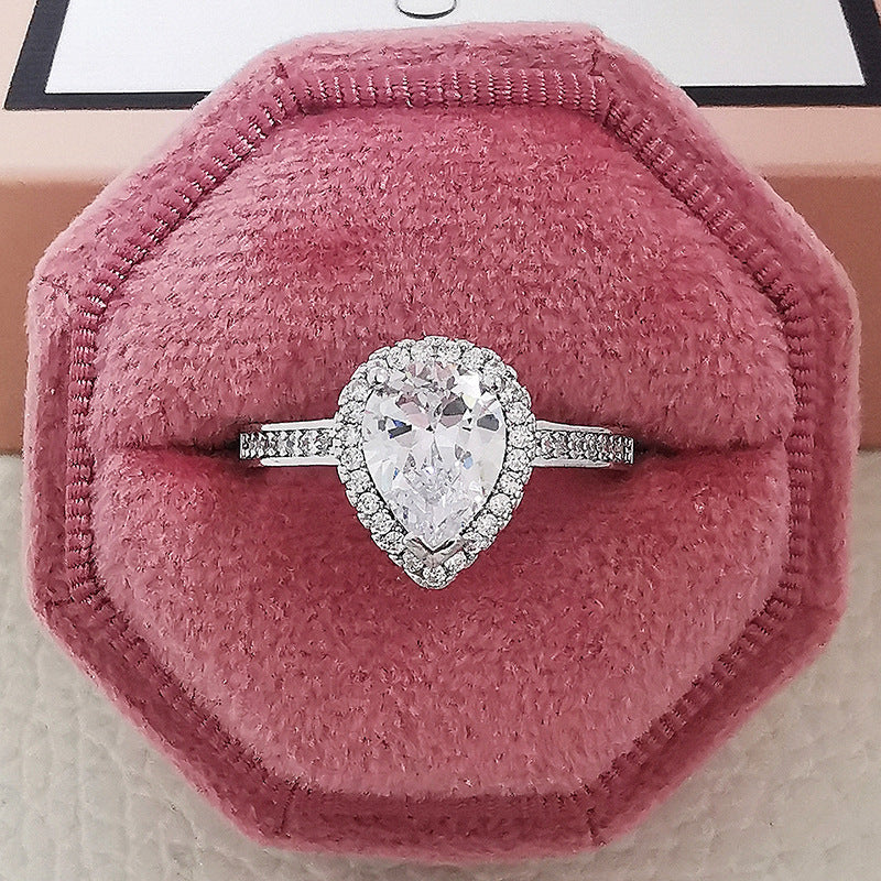 Multicolour Cubic Zirconia Wedding Rings