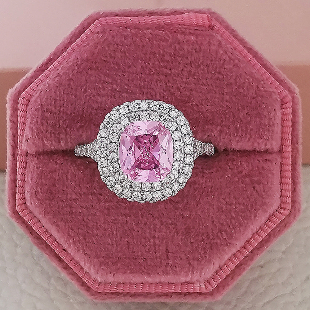 Multicolour Cubic Zirconia Wedding Rings