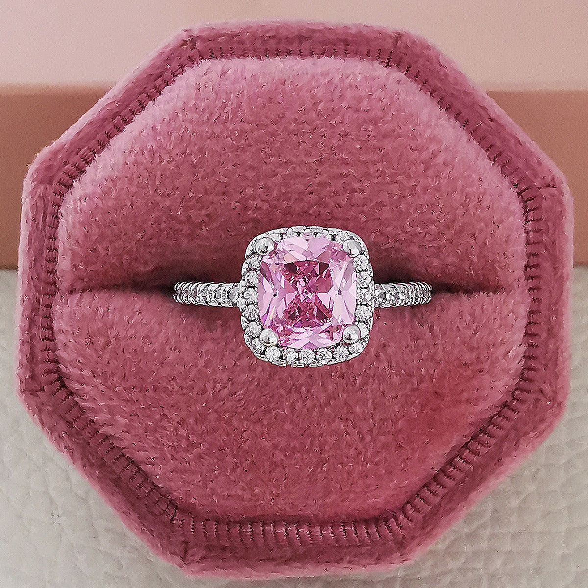 Multicolour Cubic Zirconia Wedding Rings