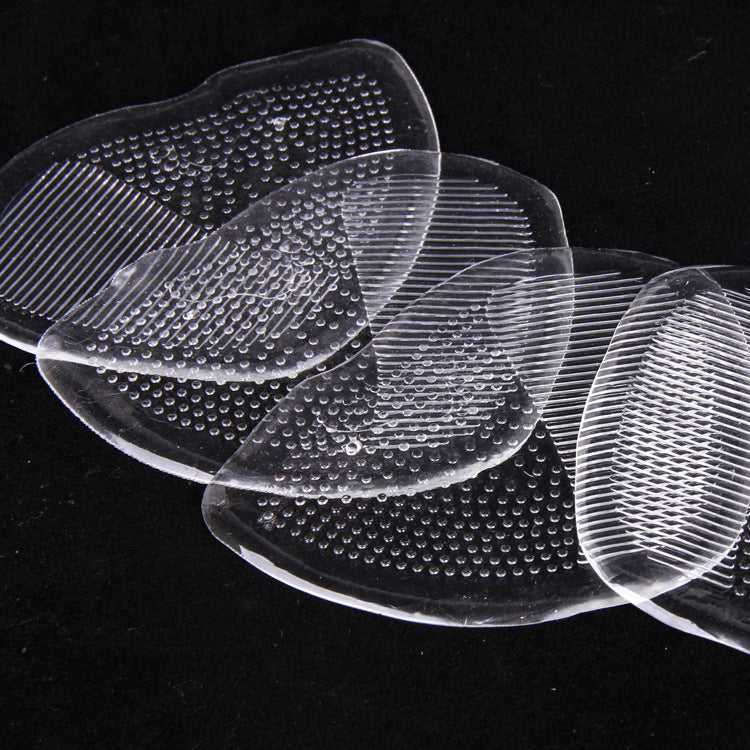 Silicone Transparent Pad Adjustable Shoe Size Crystal Half Insole