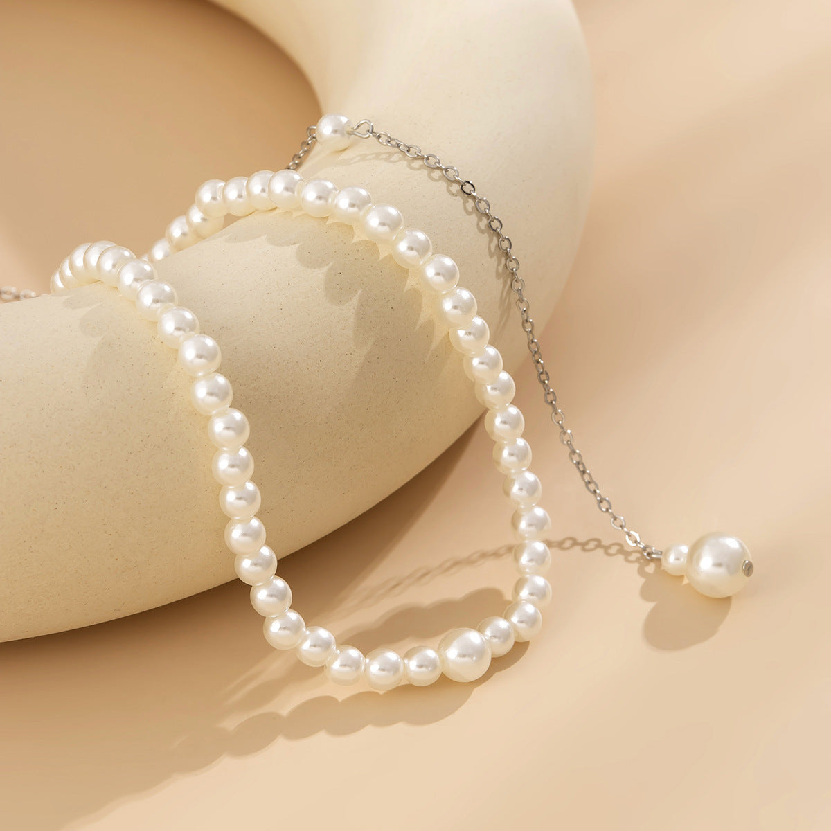 Sexy Pearl Pendant Tassel Chest Chain