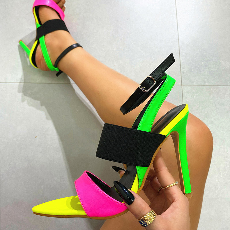 Colourblock High Heels