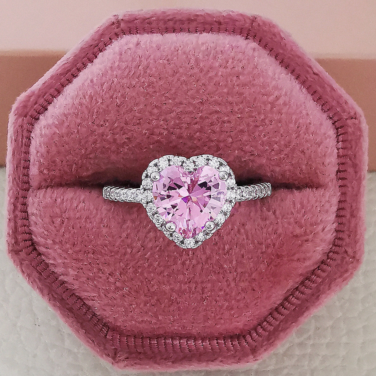 Multicolour Cubic Zirconia Wedding Rings