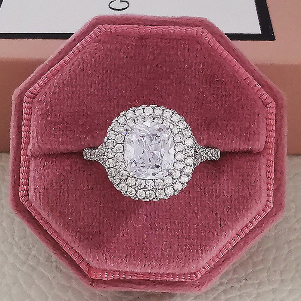 Multicolour Cubic Zirconia Wedding Rings