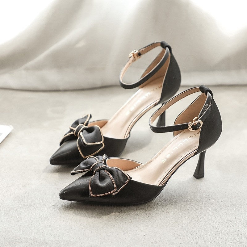 Women's Bow Buckle Stiletto
