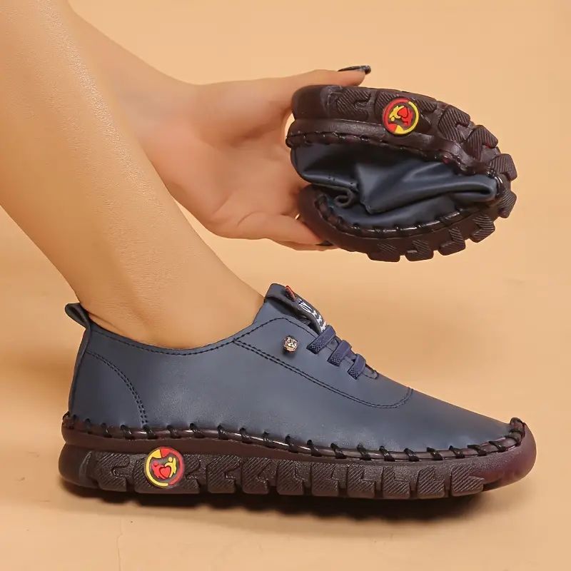 Beef Tendon Soft Bottom Mom Shoes Women's Plus Size Handmade Stitching