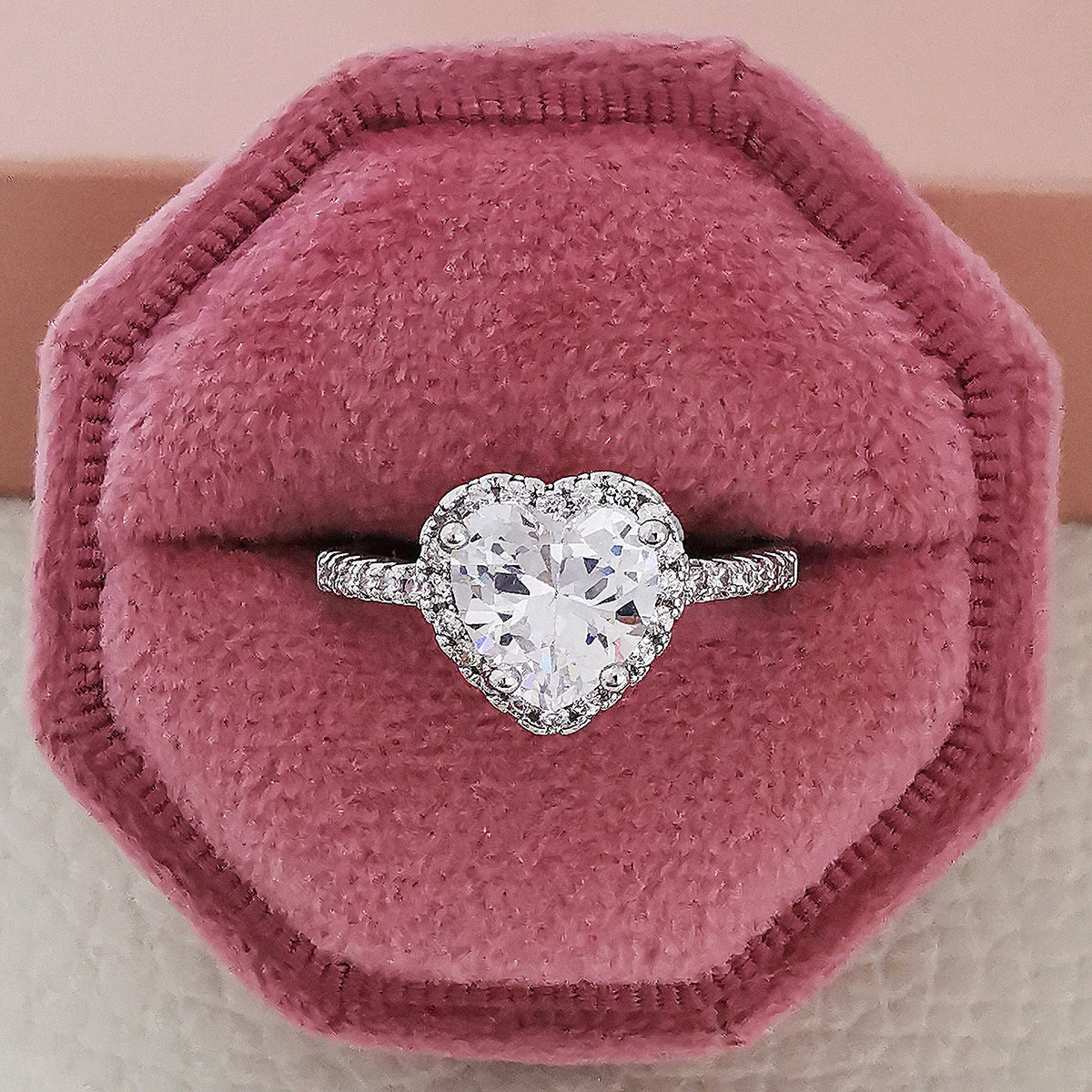 Multicolour Cubic Zirconia Wedding Rings