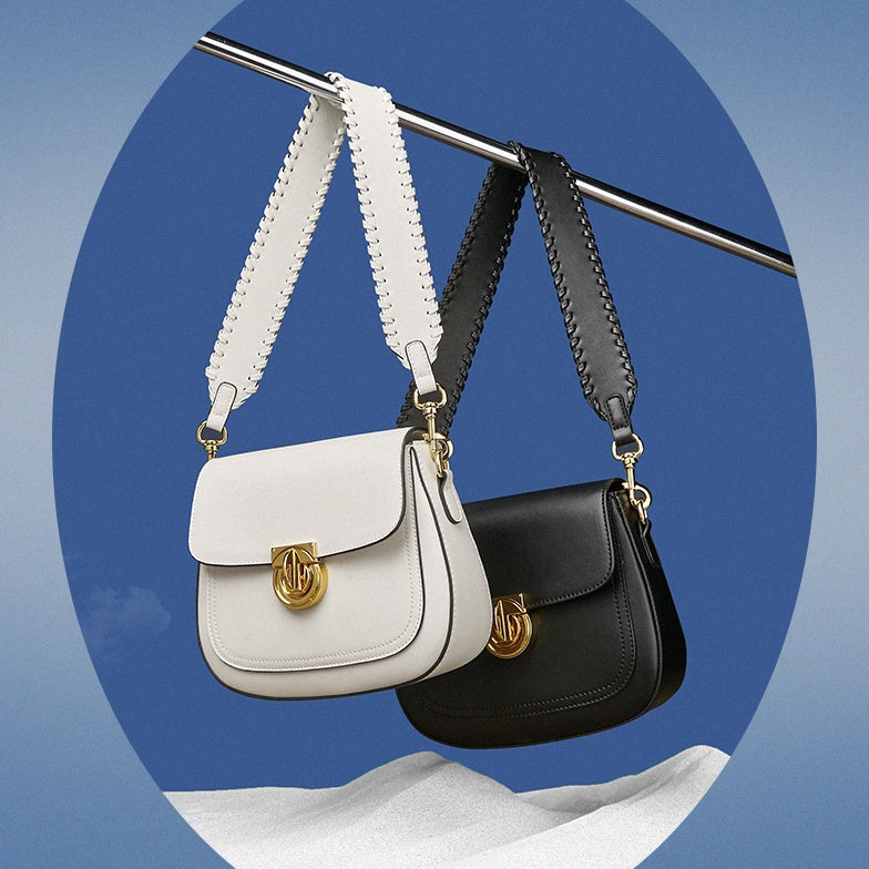 Saddle Leather Women Shoulder Bag