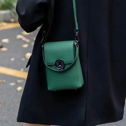 Genuine Leather Mobile Phone Korean Style Fashion Crossbody