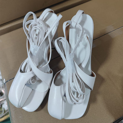 Round Head Chunky Heel High