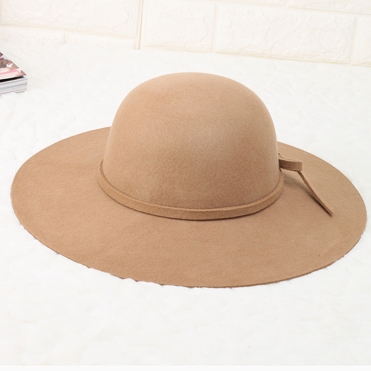 Fashionable and versatile wool felt hat