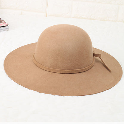 Fashionable and versatile wool felt hat