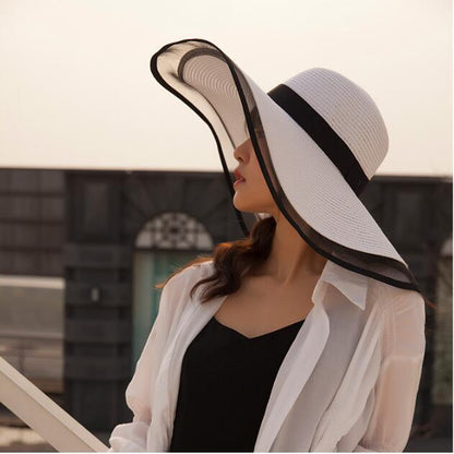 Hepburn hat female Summer sun-shade