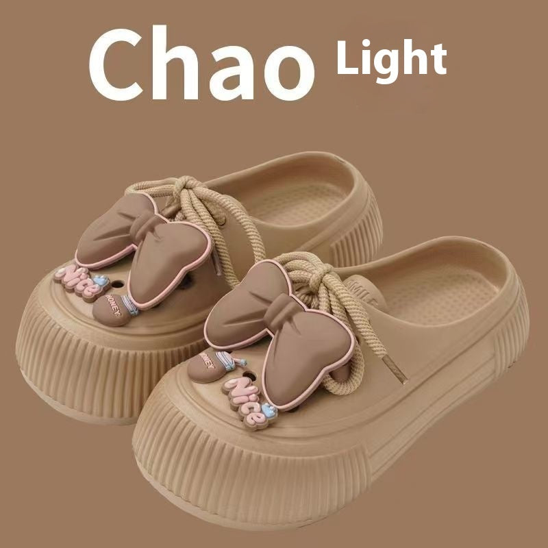 Platform Sponge Cake Internet-famous Outdoors Classic Style Slip-on Slippers