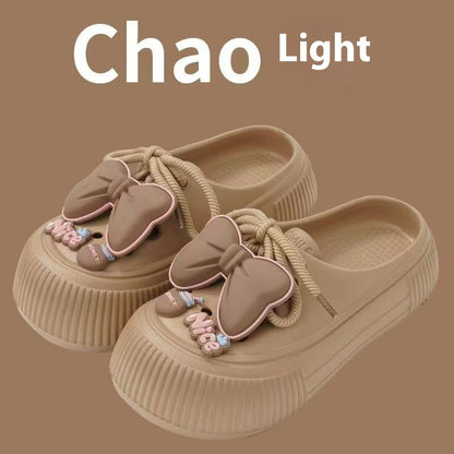 Platform Sponge Cake Internet-famous Outdoors Classic Style Slip-on Slippers