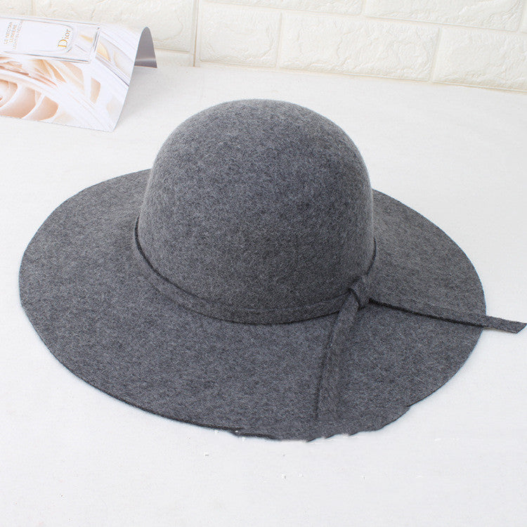 Fashionable and versatile wool felt hat