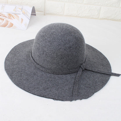 Fashionable and versatile wool felt hat