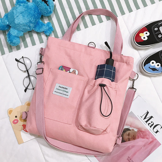 Handbag With Pockets Preppy