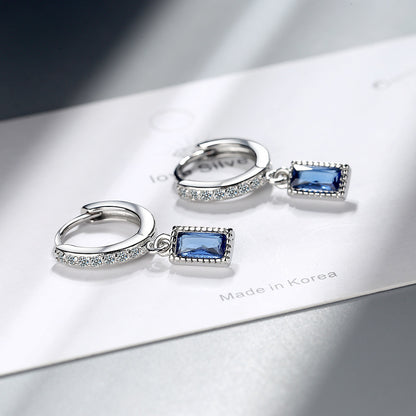 Literary Small Fresh Earrings With Zirconium Diamonds