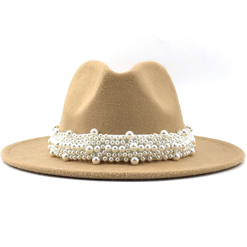 Women's pearl top hat