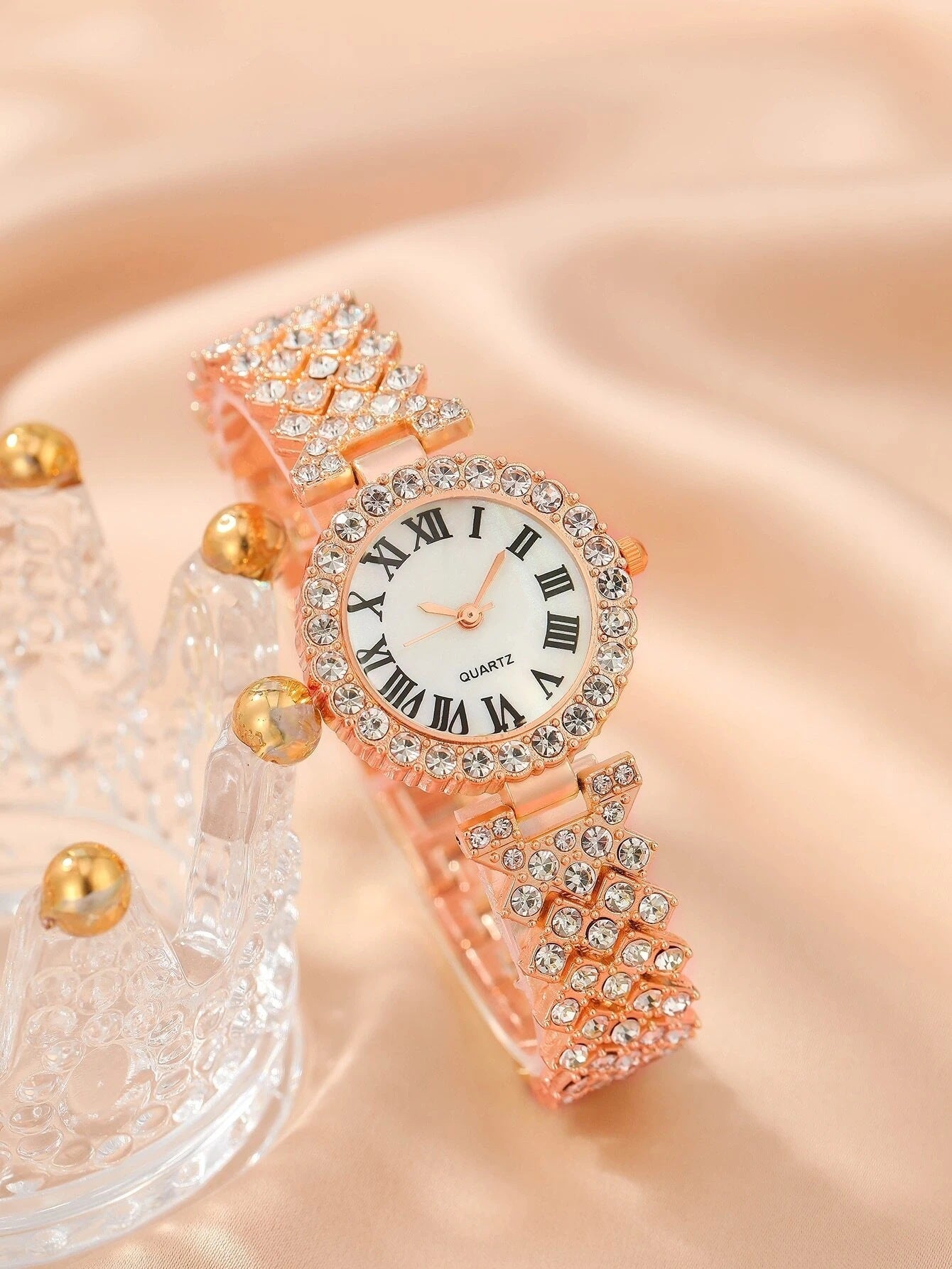 Women's Fashion Watch Gift Full Diamond Versatile High-grade Quartz Watch