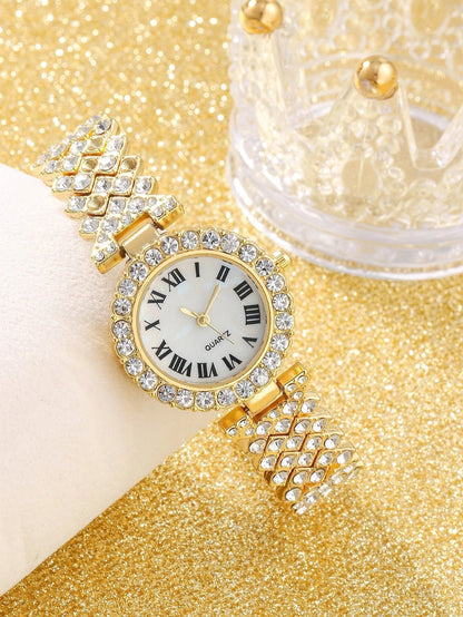 Women's Fashion Watch Gift Full Diamond Versatile High-grade Quartz Watch