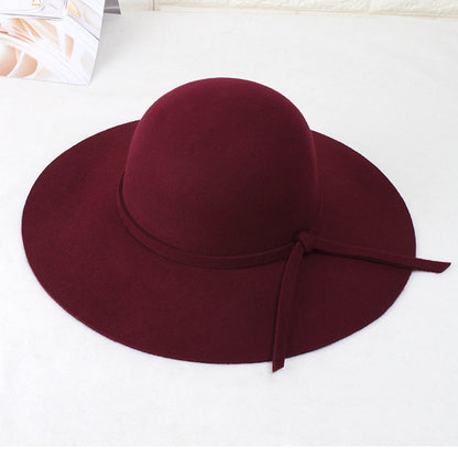 Fashionable and versatile wool felt hat
