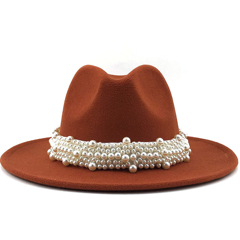 Women's pearl top hat