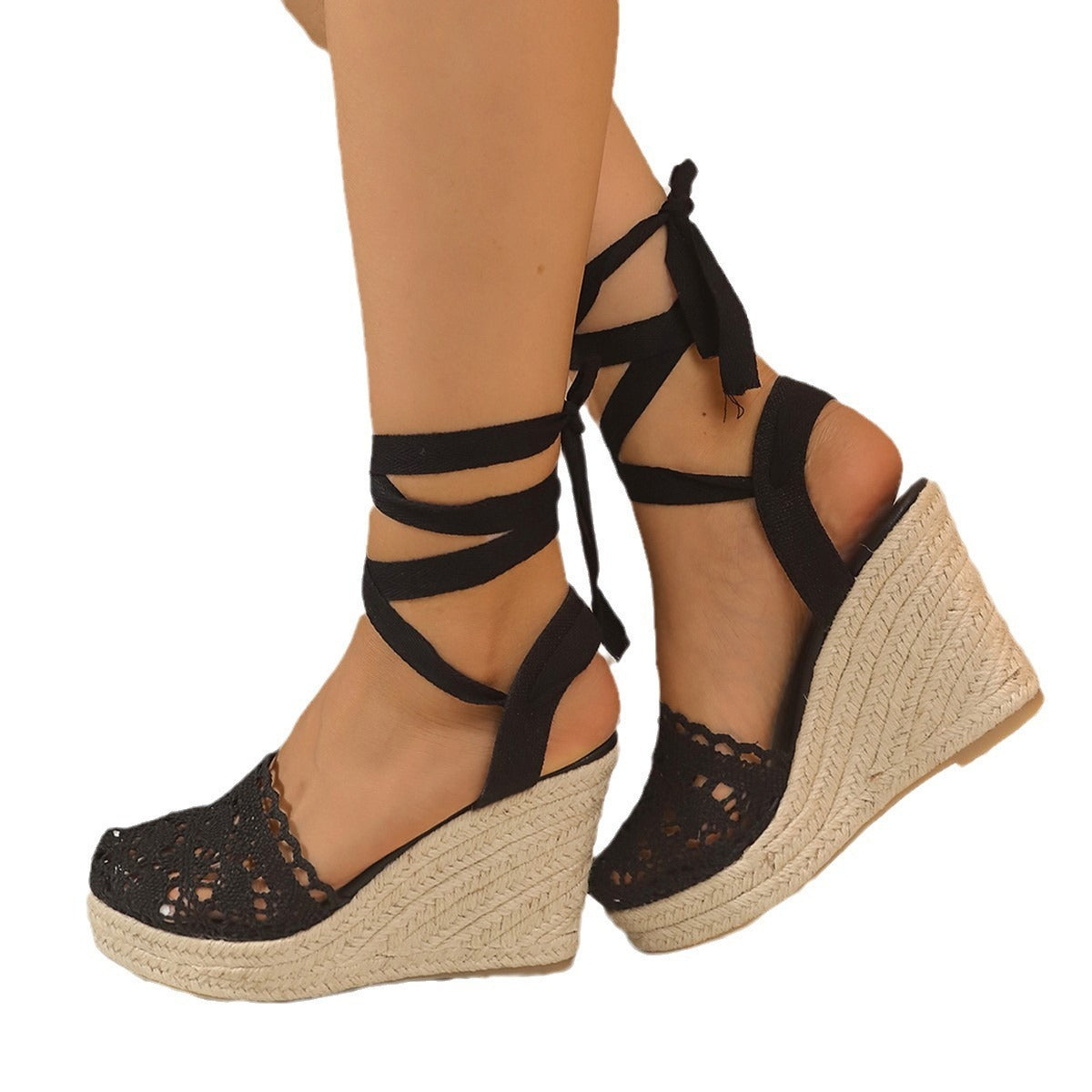Women's Straw Woven Wedge