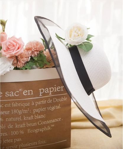 Hepburn hat female Summer sun-shade