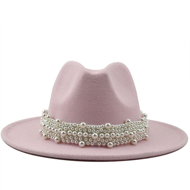 Women's pearl top hat