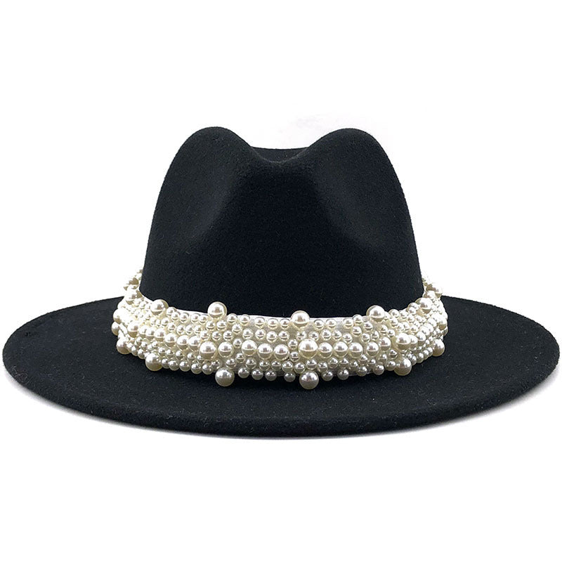 Women's pearl top hat
