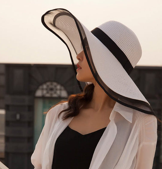 Hepburn hat female Summer sun-shade