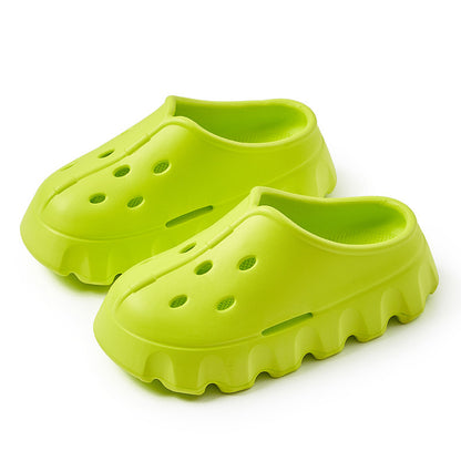 Women's Fashion Outer Wear Thick Bottom Hole Slippers