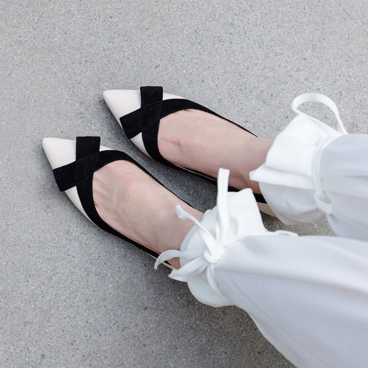 New Korean style ladies single shoes high heels low heels