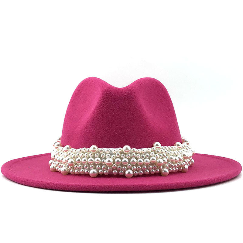Women's pearl top hat