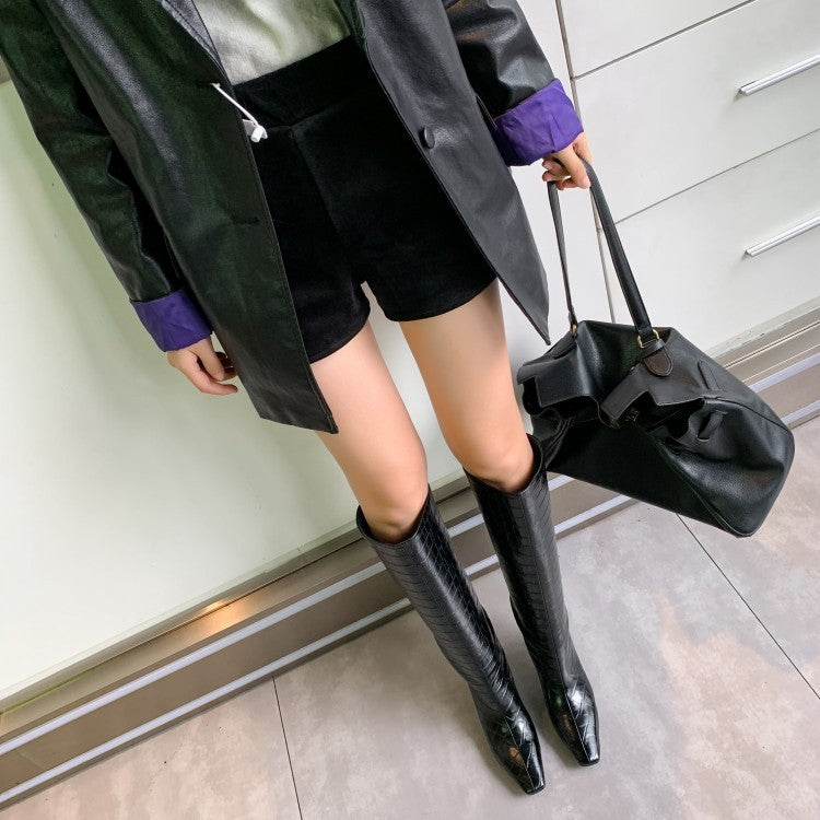 Simple And Versatile High-top Women's Boots