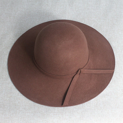 Fashionable and versatile wool felt hat