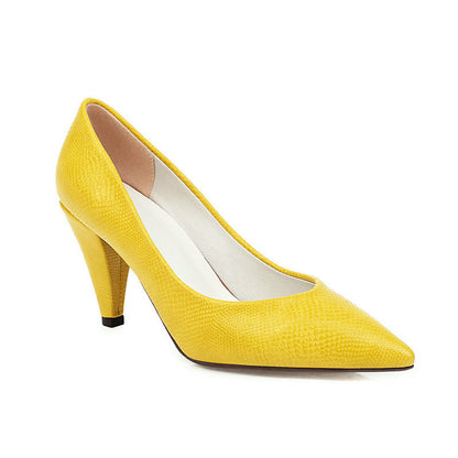 Cone-shaped Pointed Heels