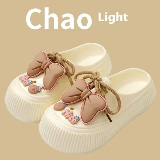 Platform Sponge Cake Internet-famous Outdoors Classic Style Slip-on Slippers