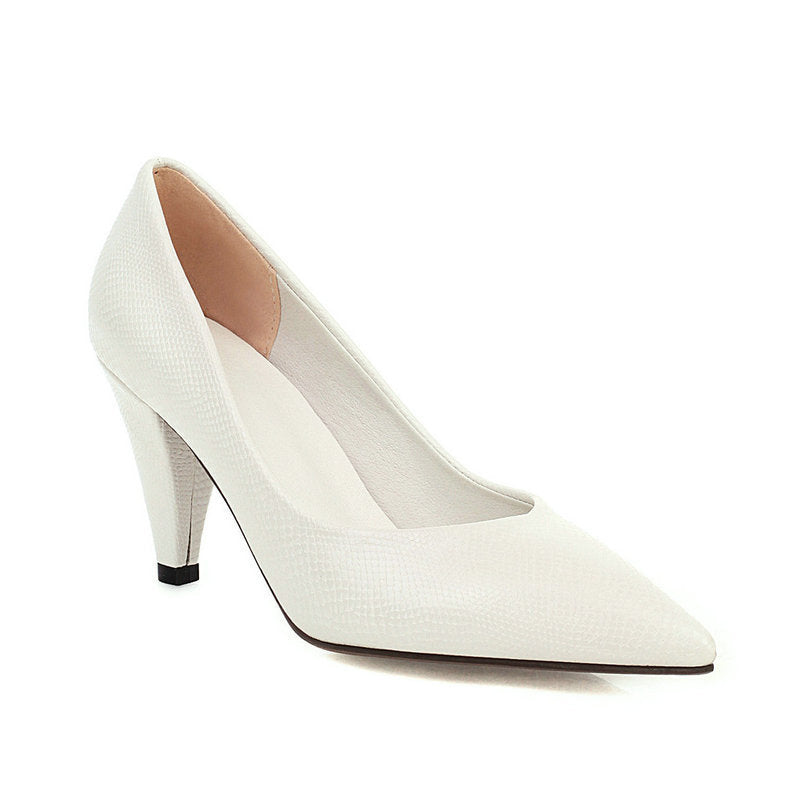 Cone-shaped Pointed Heels