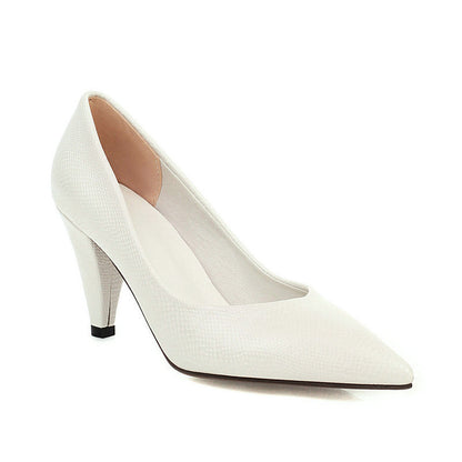 Cone-shaped Pointed Heels
