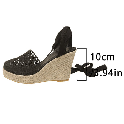 Women's Straw Woven Wedge