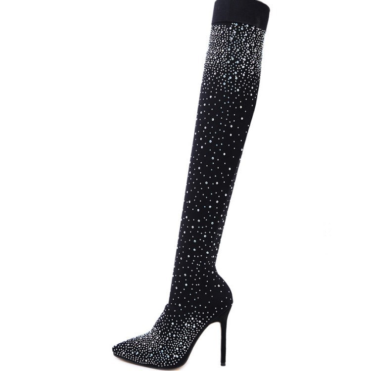 Heels Over The Knee Boots