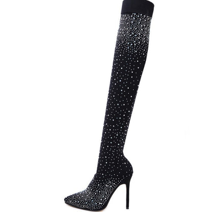 Heels Over The Knee Boots