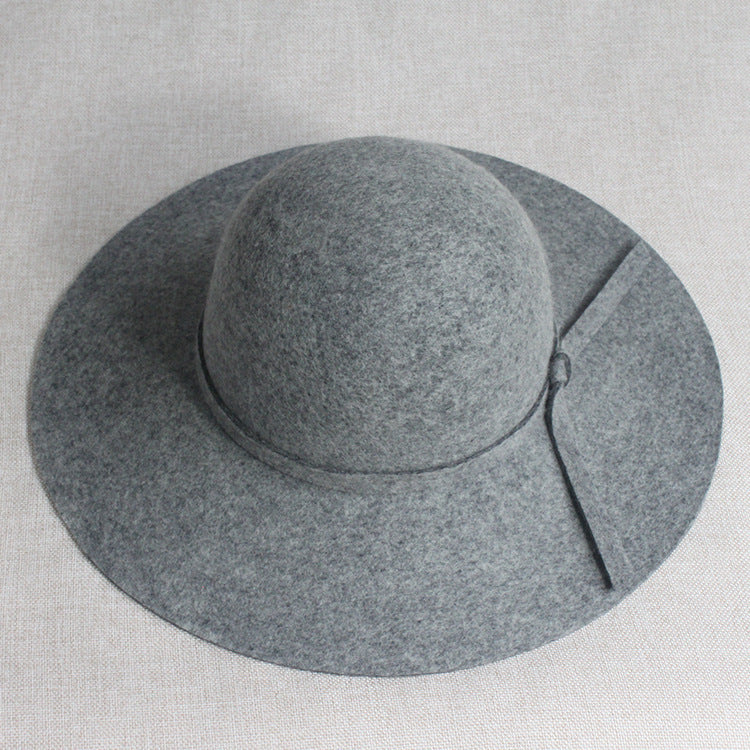 Fashionable and versatile wool felt hat