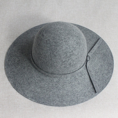 Fashionable and versatile wool felt hat
