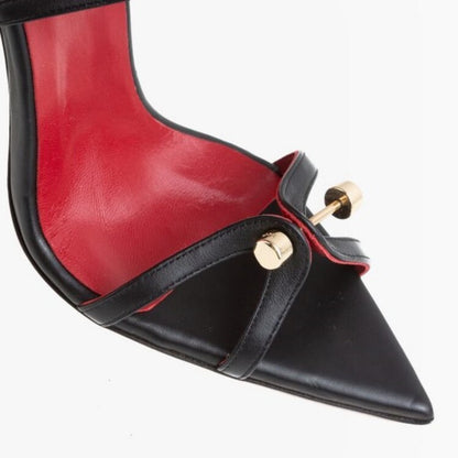 Pointed-toe Metal Heel