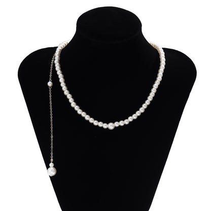 Sexy  Pearl Pendant Tassel Chest Chain