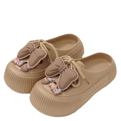Platform Sponge Cake Internet-famous Outdoors Classic Style Slip-on Slippers